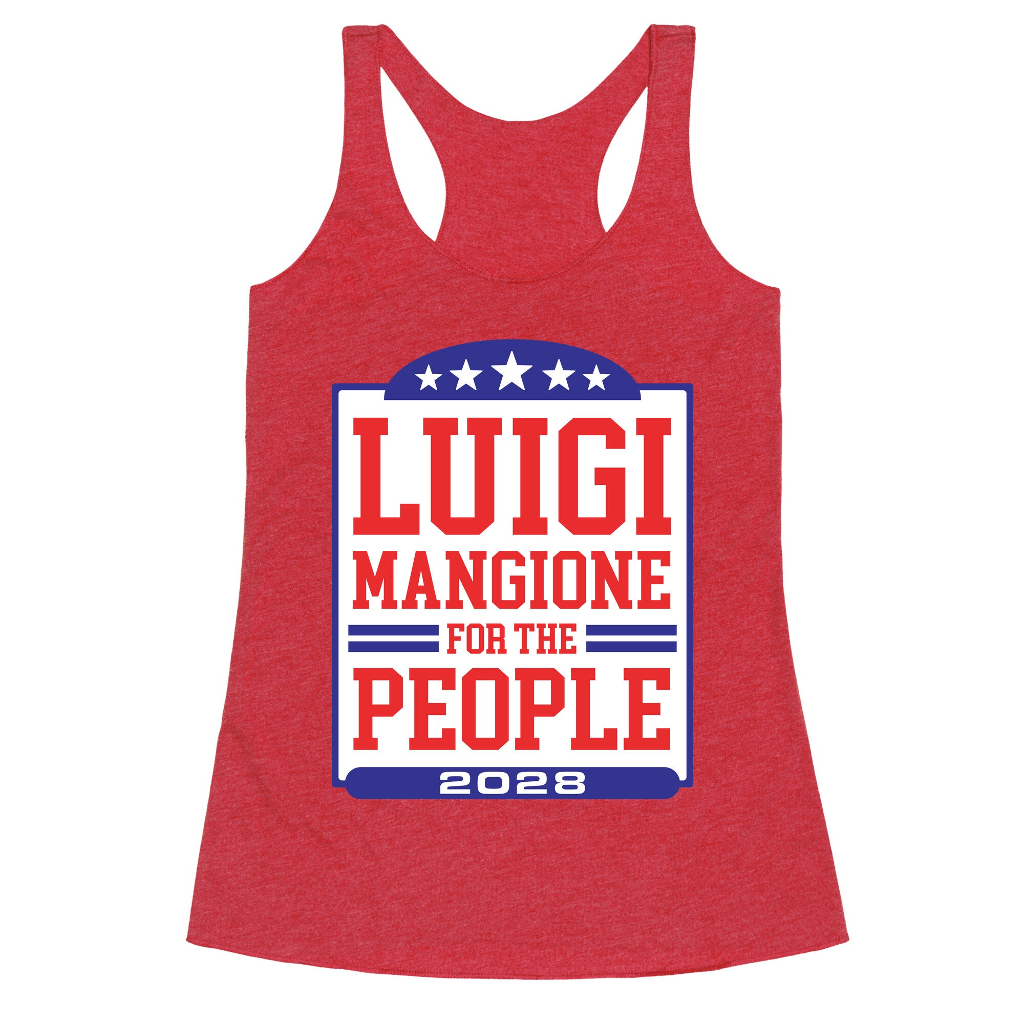 Luigi Mangione For The People 2028 Racerback Tank